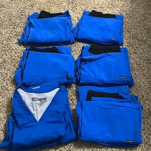 Royal Blue Scrubs Lot (12 pieces)